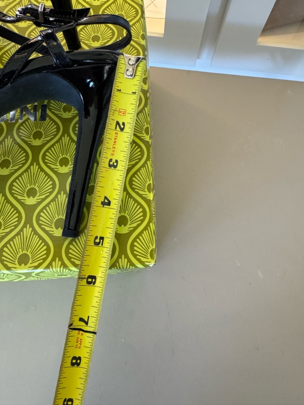 Black Patent Strappy High Heel Sandals